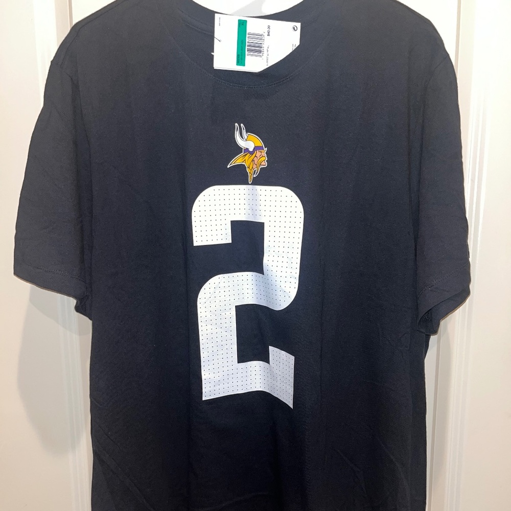 Nike NFL Minnesota Vikings Justin Jefferson #2 Black Jersey Shirt Men’s XL NWT
